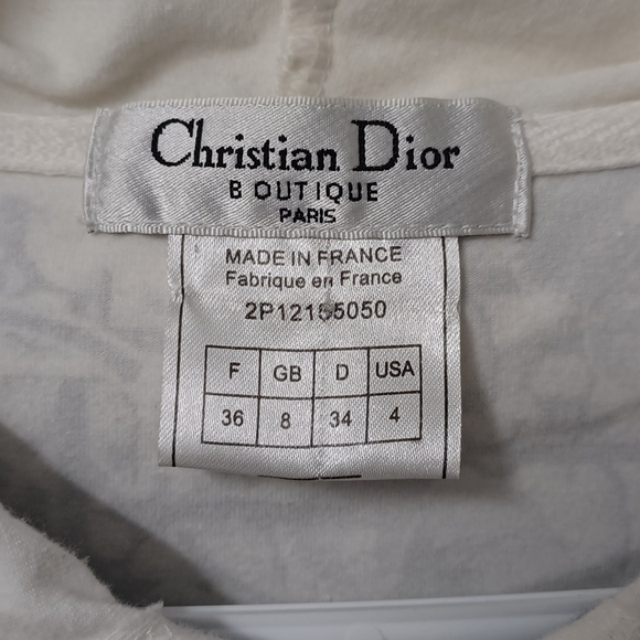 AUTH! DIOR Cherry Blossom zip-up hoodie jacket - Picture 6 of 7